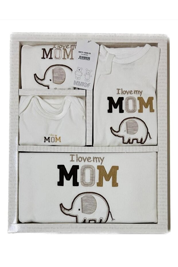 Bebitof Baby Boy Elephant Patterned 10-Piece Hospital Discharge Set 10010066