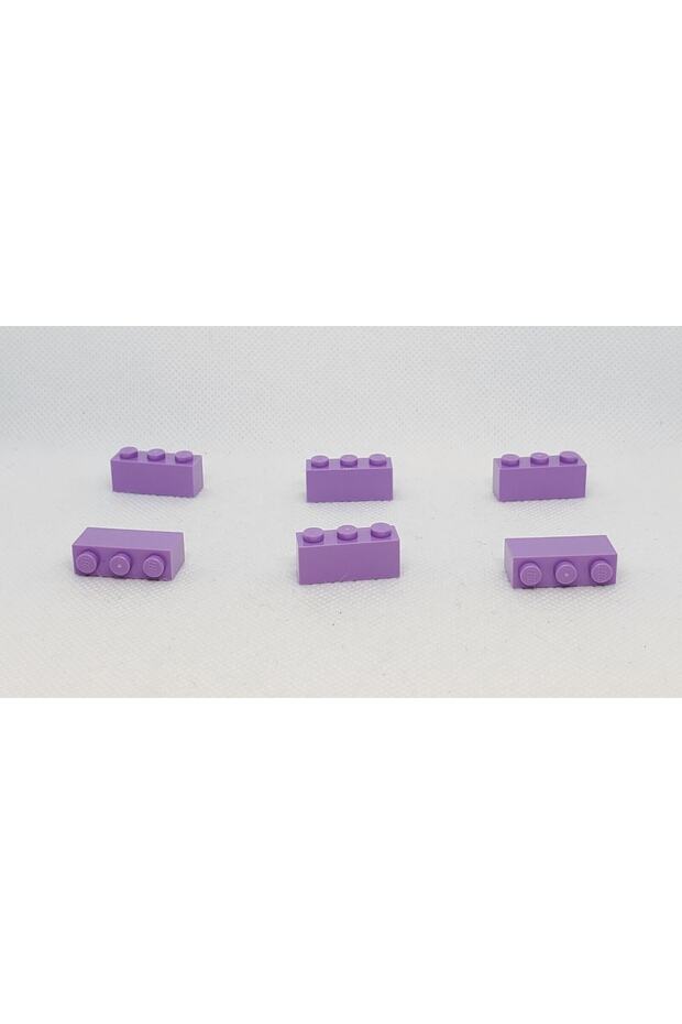 Original Accessory Custom Moc Creator Brick 1 X 3 Brick Lilac 5 Pieces to Send