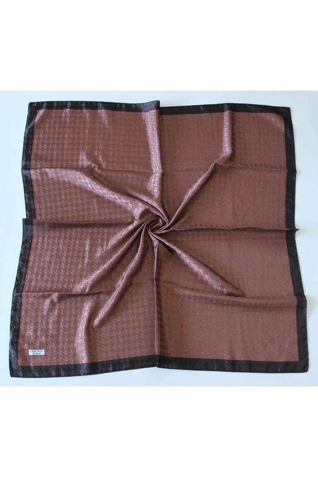Crowbar Pattern Monogram Scarf Brown - 1
