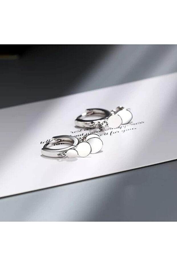 Shakira Pullu Çelik Kadın Küpe Gümüş Renk - 2