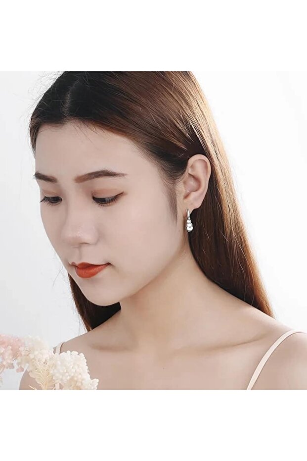 Shakira Pullu Çelik Kadın Küpe Gümüş Renk - 3