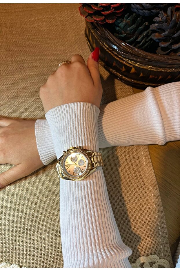 Taşlı Kadın Kol Saati - 5