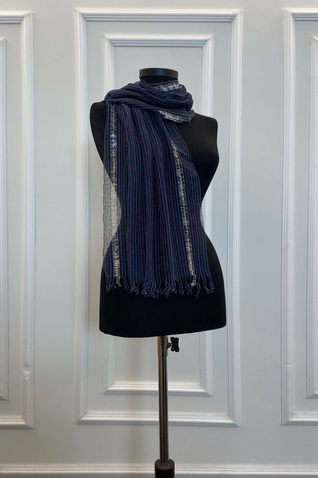 Navy Blue Bridesmaids Shawl, Convoy Ornament, Henna Ornament, Gift Distributable Scarf 10 Pcs