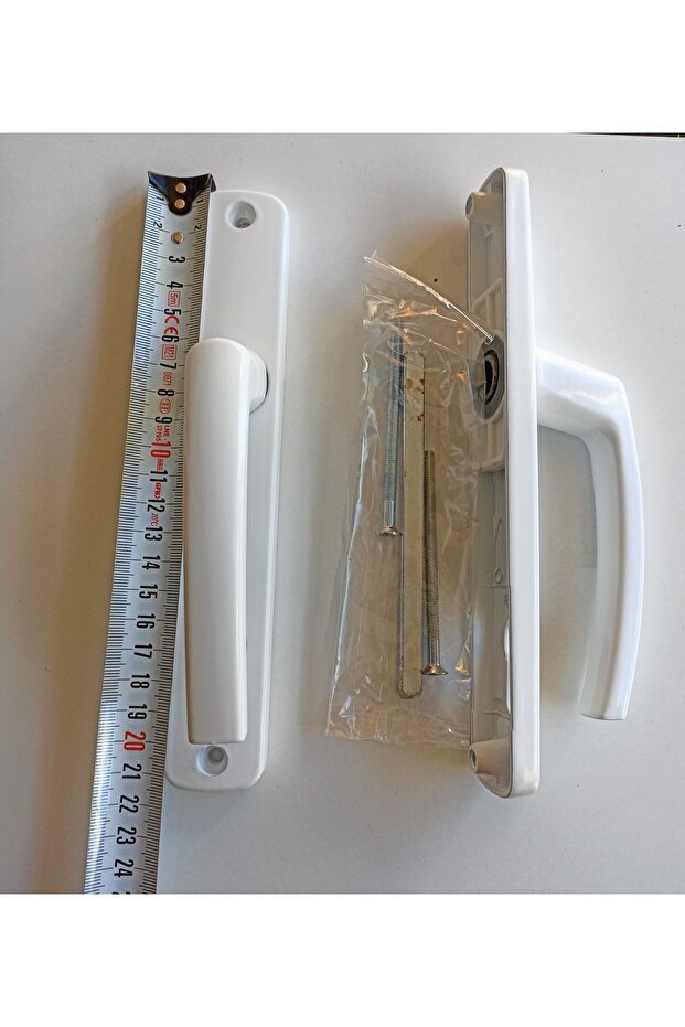 Pvc Kapı Kolu Yale Basık Beyaz - 3