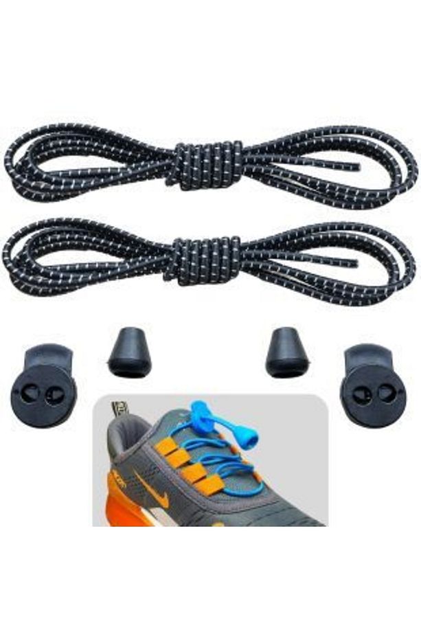 Akıllı Bağcık, Pratik Lastikli Ayakkabı Bağcığı, Spor, Çocuk, Klasik Ve Bot Bağcığı, 1 Çift - 1