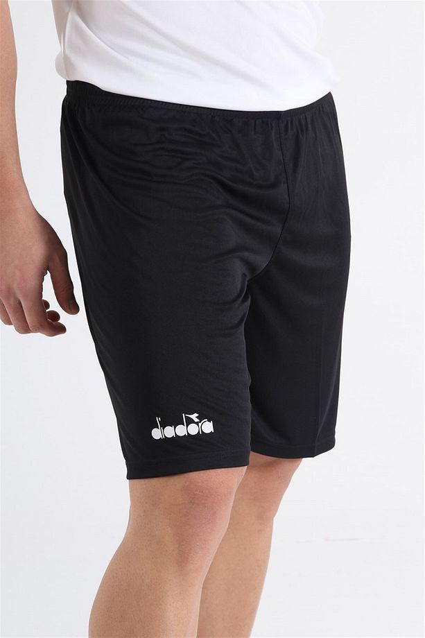 Düz Siyah Antrenman - Spor Şort - Ddant-sort - 4