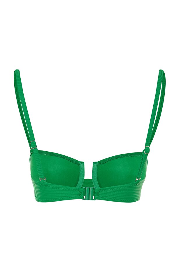 Yeşil Balenli Dokulu Bikini Üstü TBESS23BU00278 - 8
