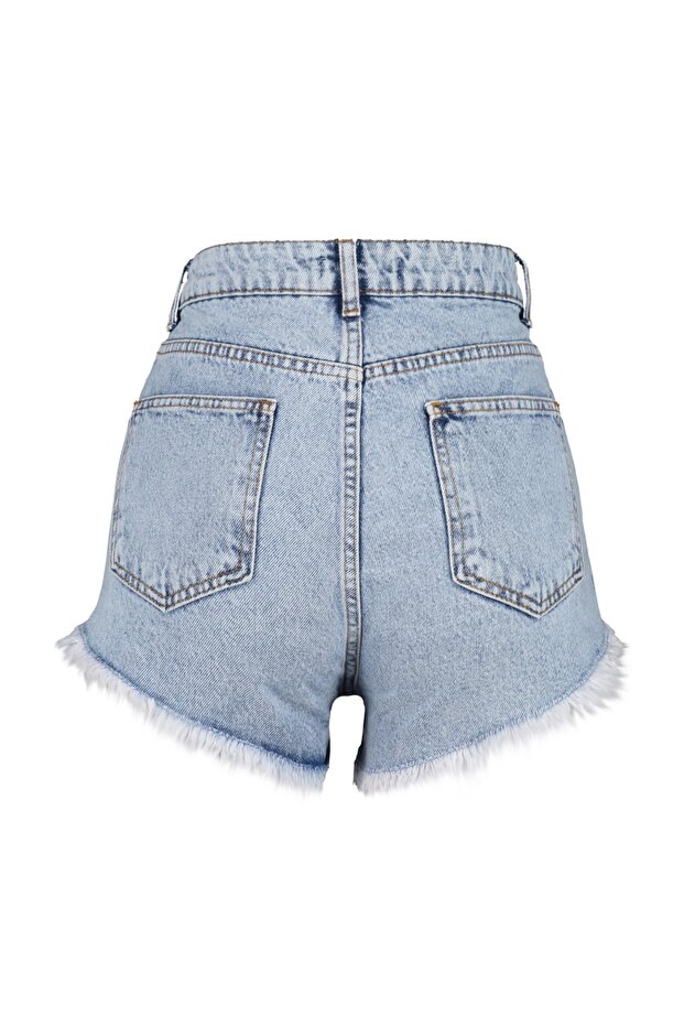 Mavi Denim Plaj Mini Yüksek Bel Şort & Bermuda TBESS23SR00030 - 8