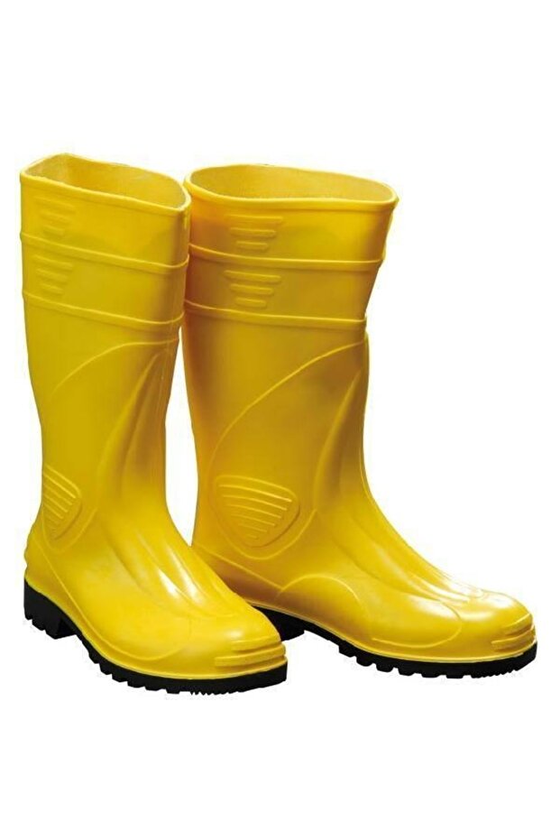 Pvc Uzun Çizme Sarı 42 Numara - 1