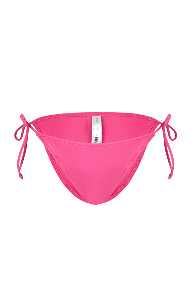 Fuşya Bağlamalı Normal Paça Bikini Altı TBESS23BA00290 - 7