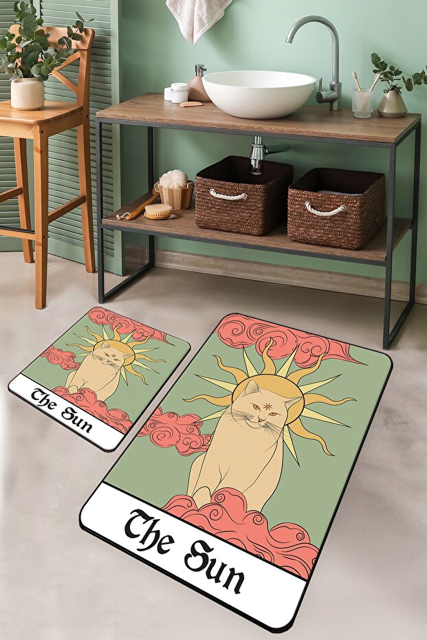 Sunny the Sun Set of 2 Bathroom Rug Bath Mat