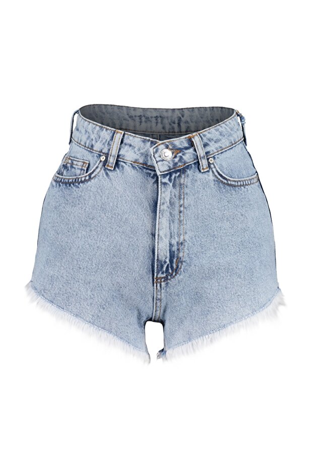 Mavi Denim Plaj Mini Yüksek Bel Şort & Bermuda TBESS23SR00030 - 6
