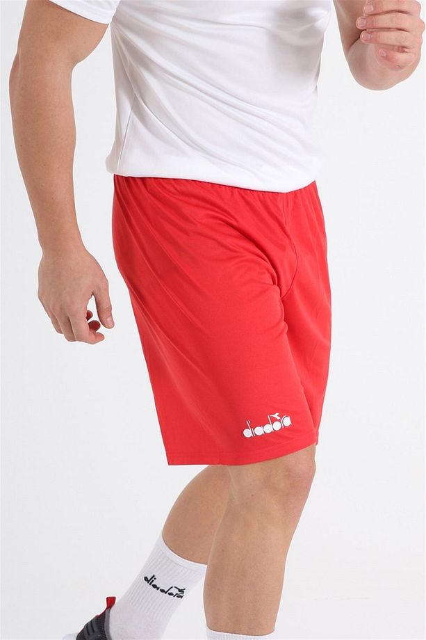 Düz Kırmızı Antrenman - Spor Şort - Ddant-sort - 1