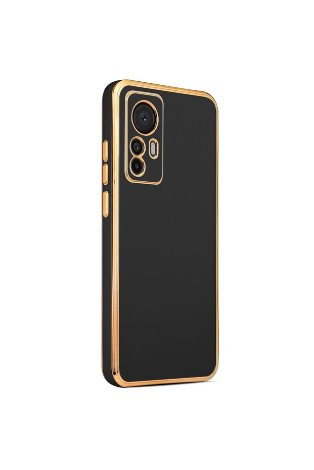 حافظة هاتف Xiaomi Mi 12t ذات حافة لامعة وغطاء حماية للكاميرا
