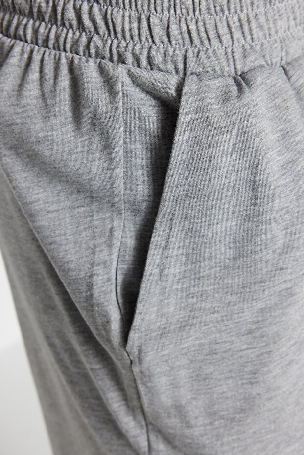 Mavi Regular Fit Örme Yazlık Şortlu Pijama Takımı THMSS21PT0216 - 5