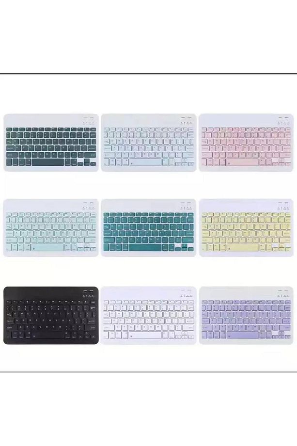 Samsung Galaxy Tab S2 T810 T815 T817 Uyumlu Bluetooth Kablosuz Q Klavye - 2