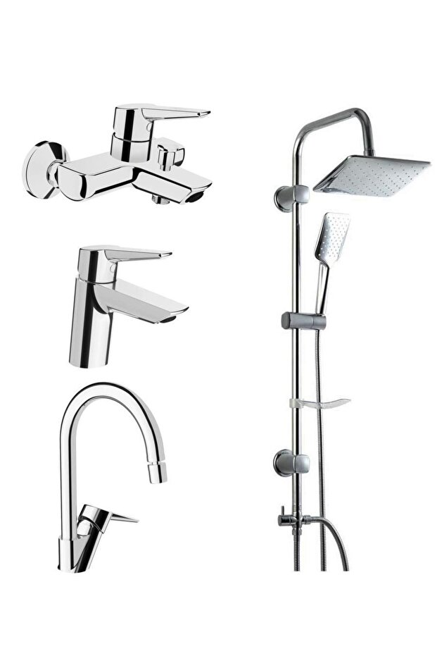 Solid S Batarya Seti + Master Slot Sürgülü Duş Takımı - 1