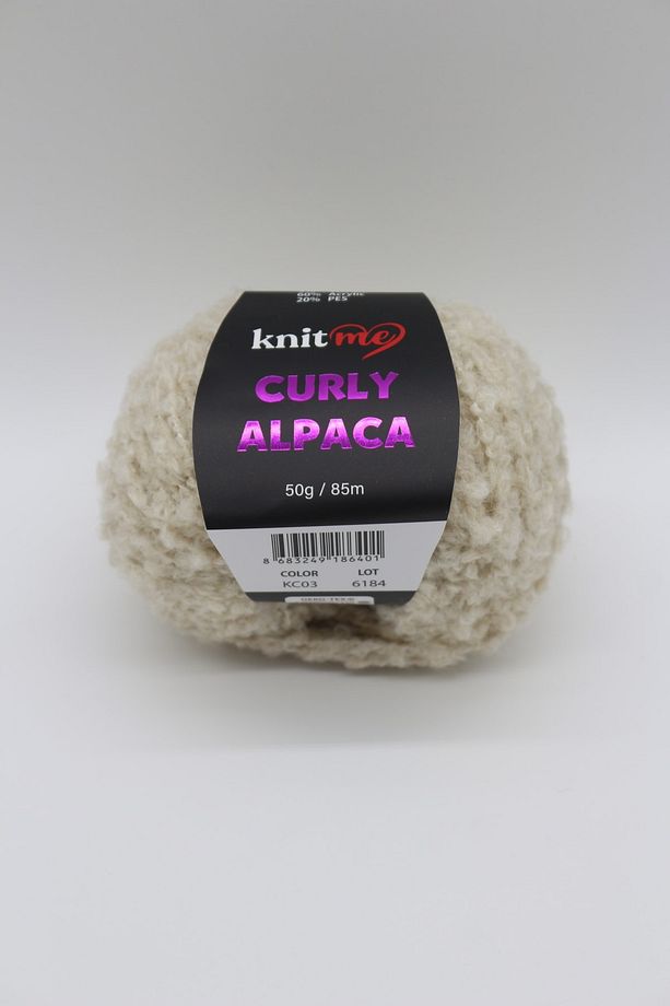 Curly Alpaca - Alpaca Ve Yün Karışımlı Kıvırcık Dokulu Yumuşak Peluş Ip - 1