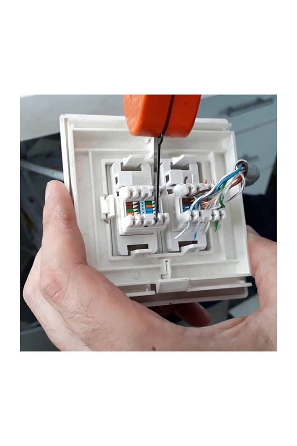 Rj45 Cat6 Utp 180 Derece Keystone Jack - 1 Adet - 6