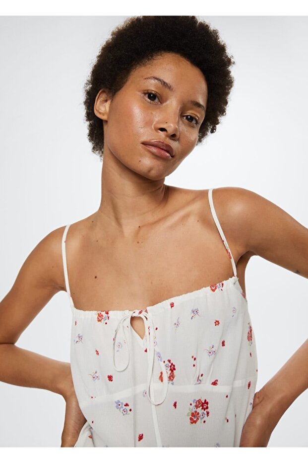 Çiçek Desenli Bluz - 6