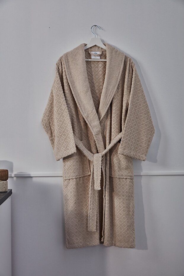 Luxury Bornoz S/M - 110 cm - Vizon - 3