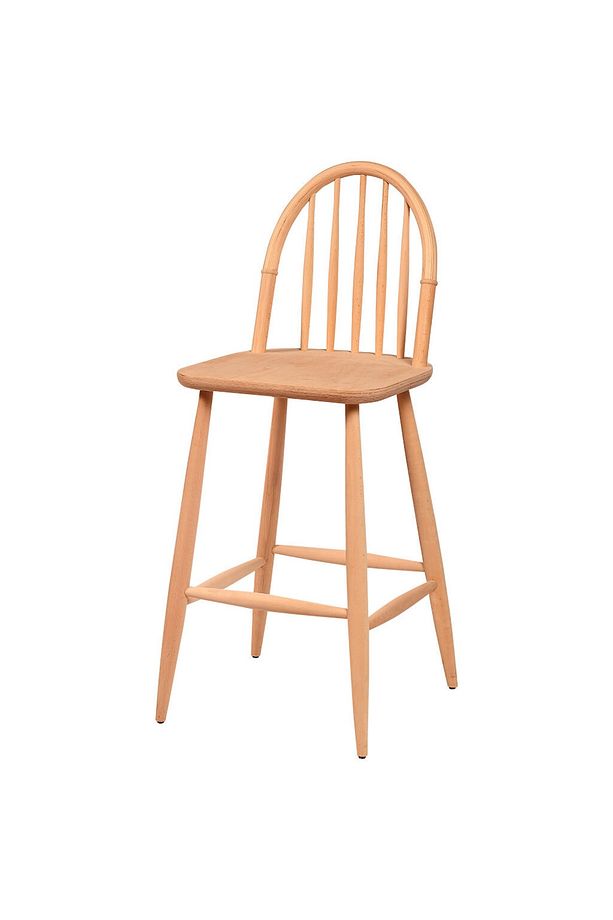 Ahşap 5677 Masif Ham Ada Bar Sandalye - 1