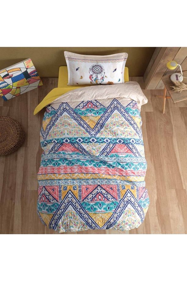 Düş Kapanı Desenli Çocuk-genç Odası Tek Kişilik Dört Mevsim Komple Set - Clasy Boho - 1