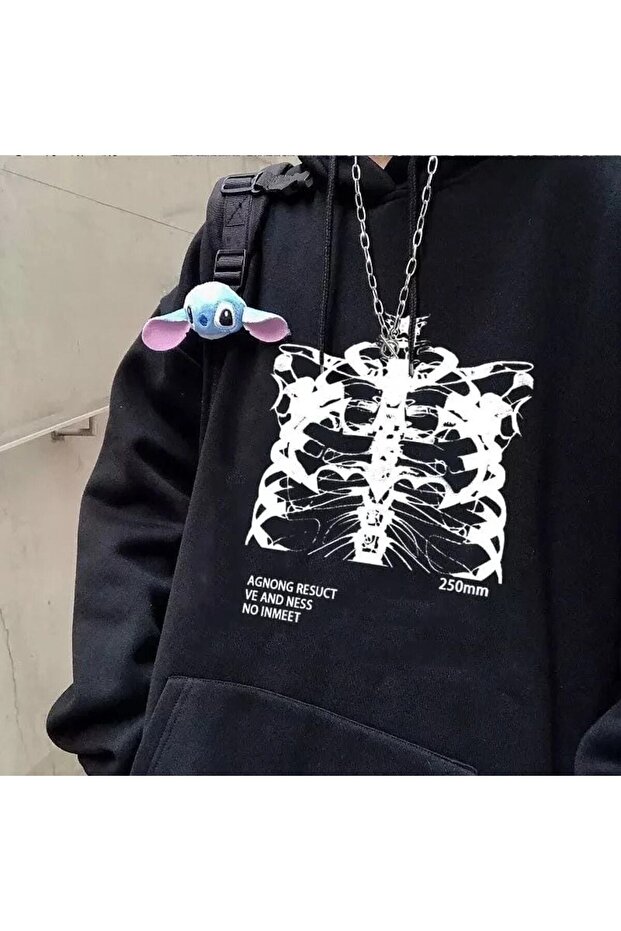 Harajuku Agnong Resuct Black Sweatshirt (unisex) - 2