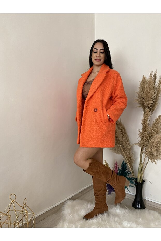Kadın Buklet Turuncu Kaban - 2