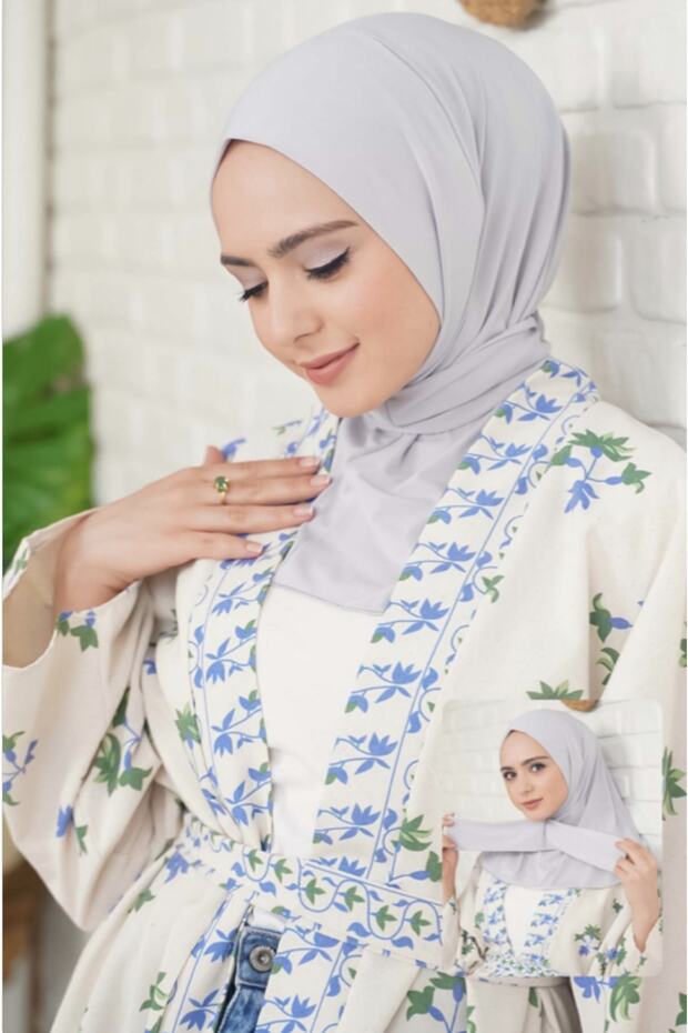 Practical Scarf Shawl with Snap Fasteners, Practical Hygiene Scarf Shawl, Snap Fasteners Combed Cotton Shawl, Sports Scarf Shawl Gray