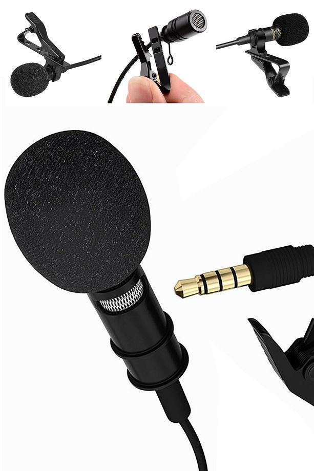Profesyonel Tekli Yaka Mikrofonu 3.5 Mm Jak Girişli Youtuber Oyuncu Yayıncı Mikrofonu-1.5m - 5