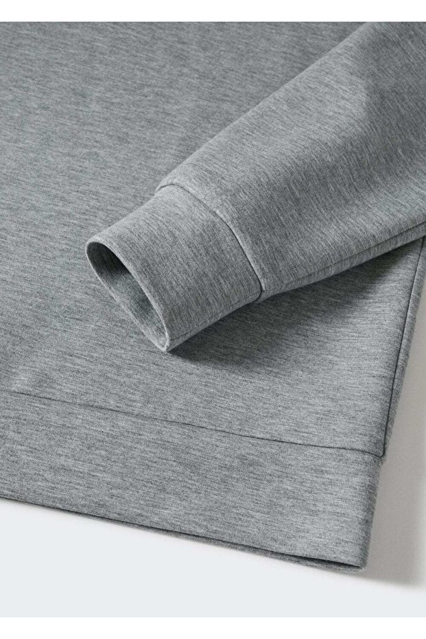 Kapüşonlu Hava Geçirgen Sweatshirt - 7