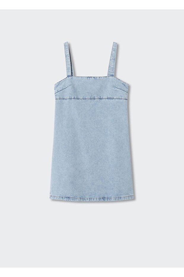 Lyocell Denim Elbise - 3