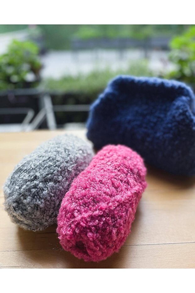 Curly Alpaca - Alpaca Ve Yün Karışımlı Kıvırcık Dokulu Yumuşak Peluş Ip - 3