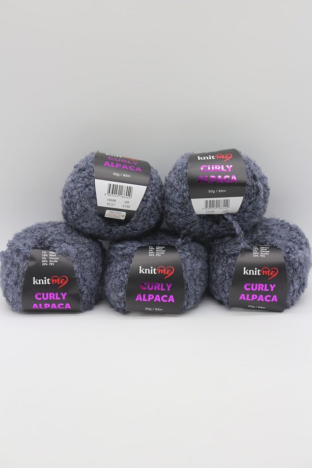 Curly Alpaca - Alpaca Ve Yün Karışımlı Kıvırcık Dokulu Yumuşak Peluş Ip - 2