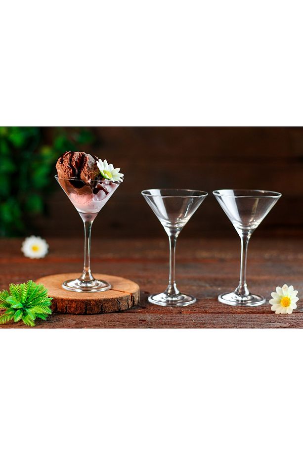 Bohemia Kristal 6'lı Uzun Ayaklı Dondurma Kasesi 90ml - 2