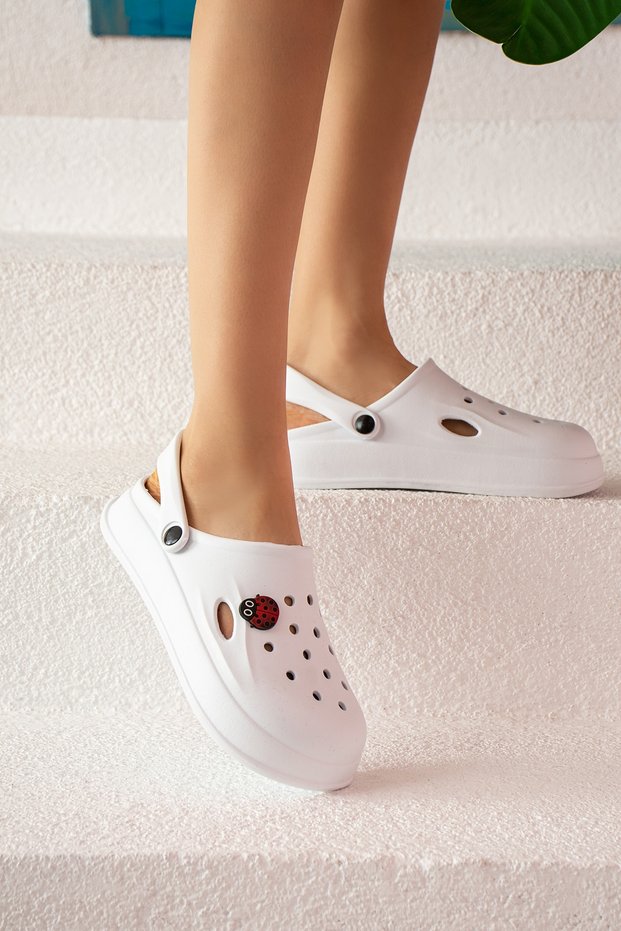 Women White Eva Sea Beach Cook Doctor Nurse Hospital Teacher Confort Comfortable Sandals Slippers