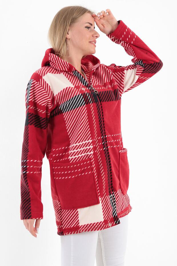 Women's Zippered Fleece Cardigan Coat