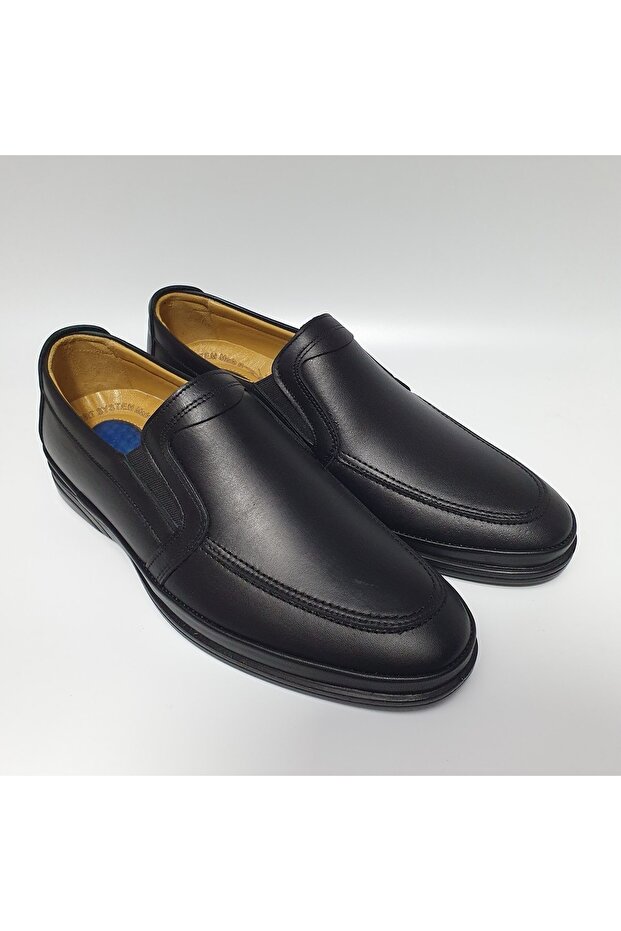 Laceless, Stitched, Real/Genuine Leather, Comfortable Daily Shoes, Ay-706