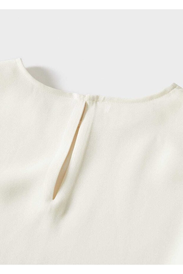 Dökümlü Oversize Elbise - 7