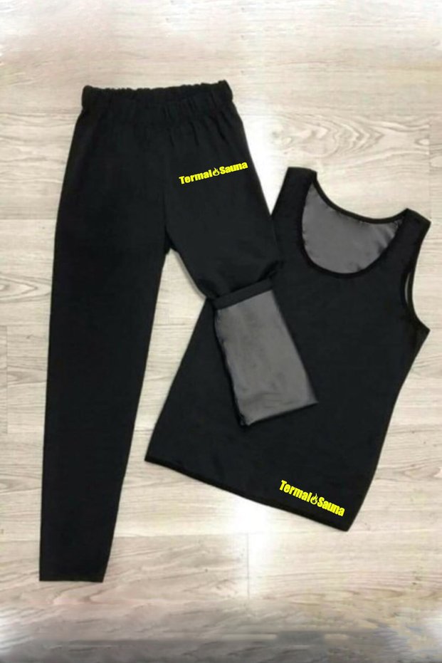 Thermal Tank Top and Thermal Tights Two-in-One Set