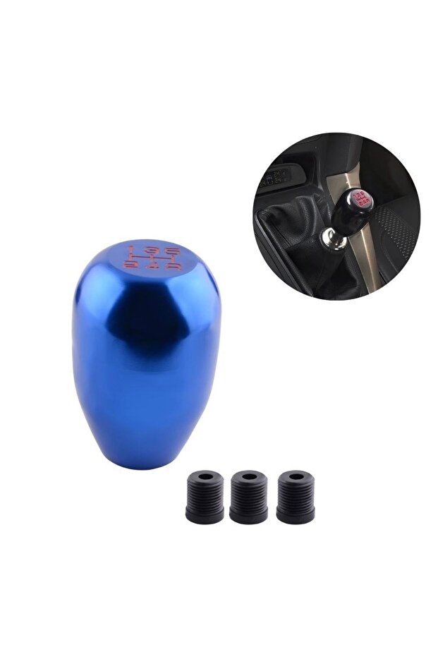 Metal Gear Shift Knob Universal Blue Color