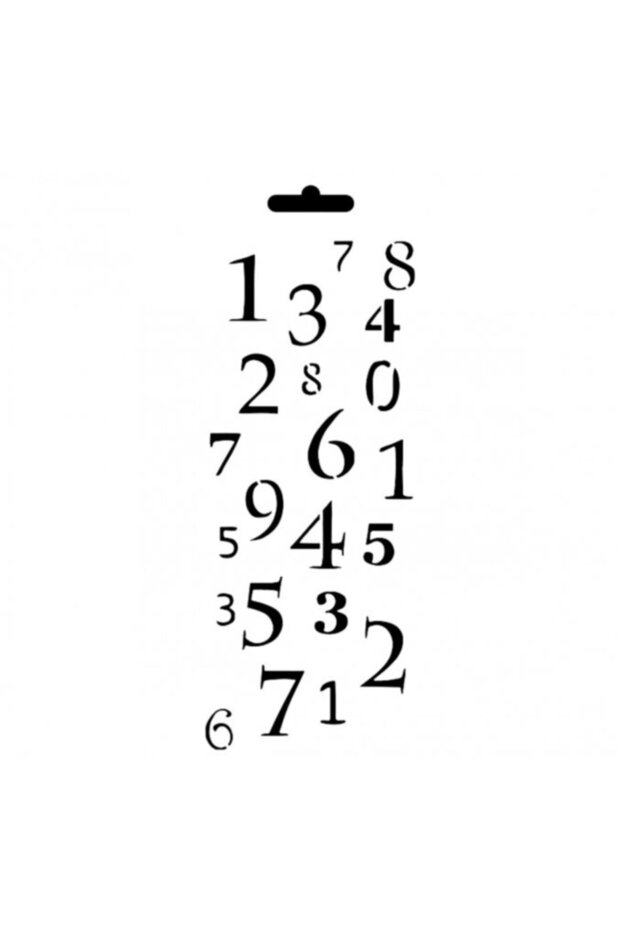 قالب استنسل 10*25 سم Mu58