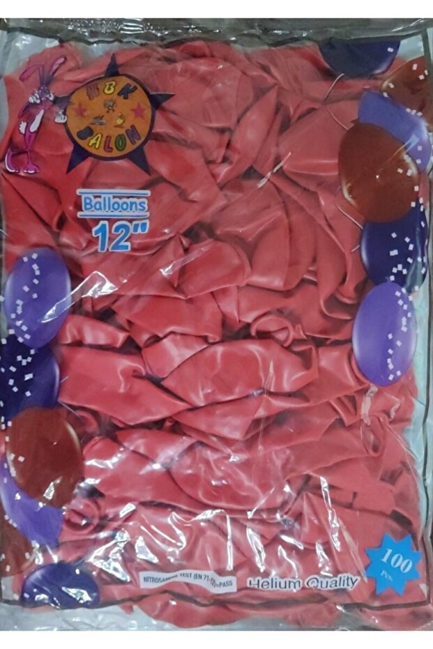 بالونات الديكور الأحمر 100 قطعة