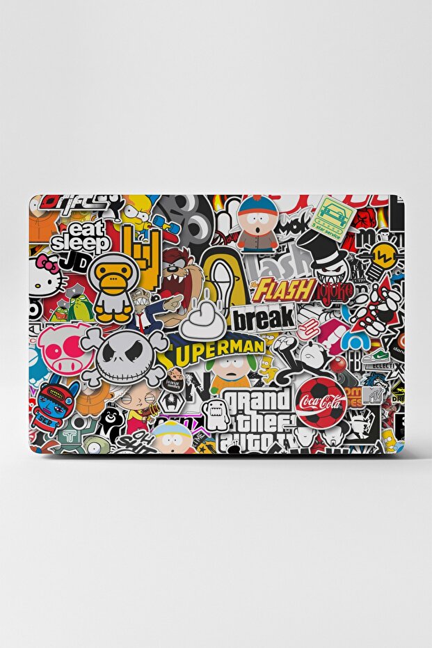 ملصق للكمبيوتر المحمول يغطي الكمبيوتر المحمول Macbook Stickerbomb