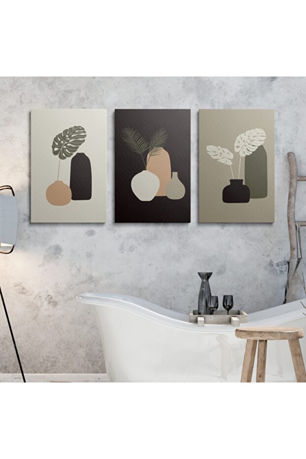 Kanvas Duvar Tablosu 3'lü - 1