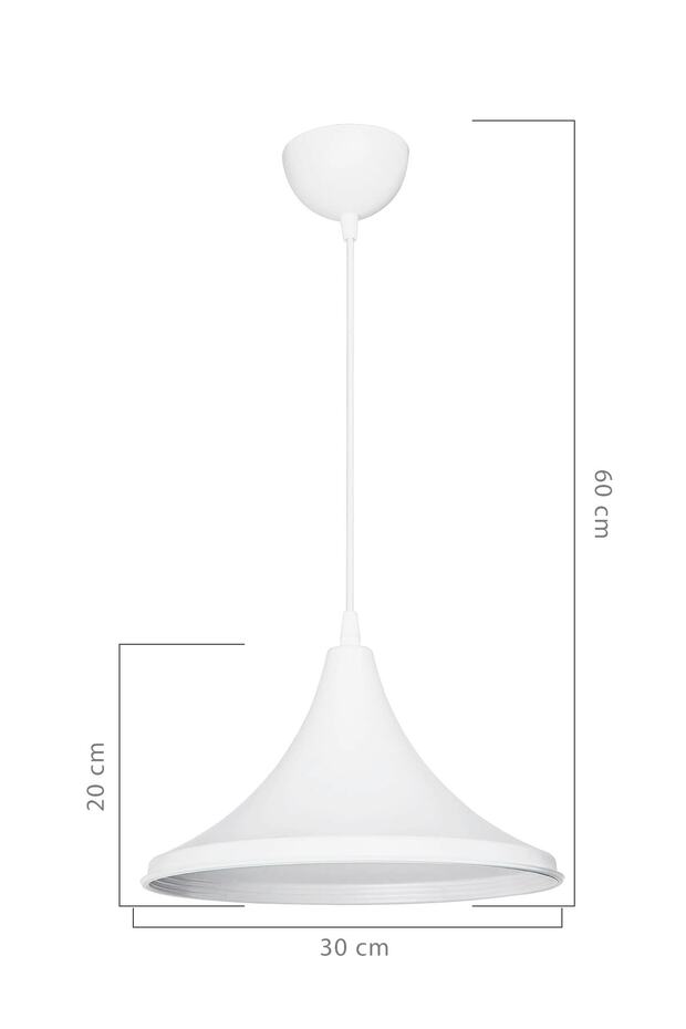 Kobe Tekli Sarkıt Beyaz - 4