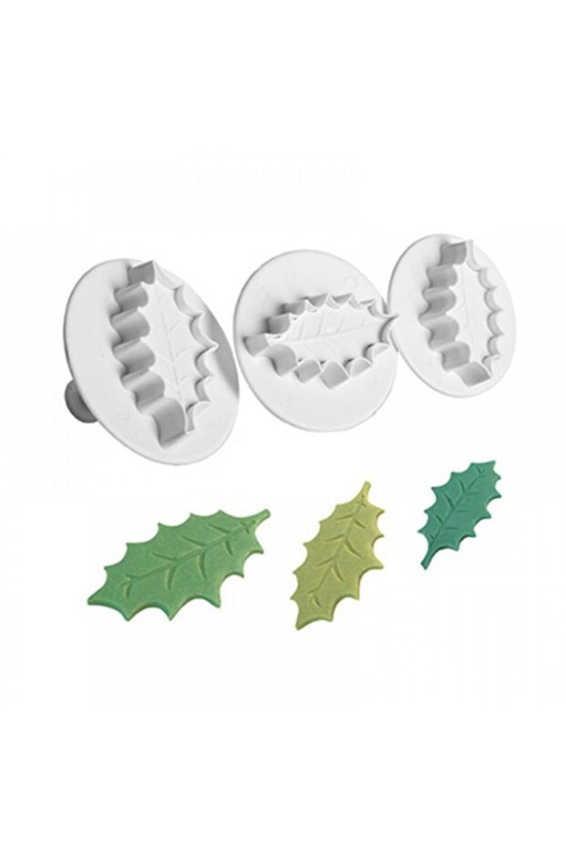 Leaf Pressed Snatch Set 3-Piece Cookie Mold