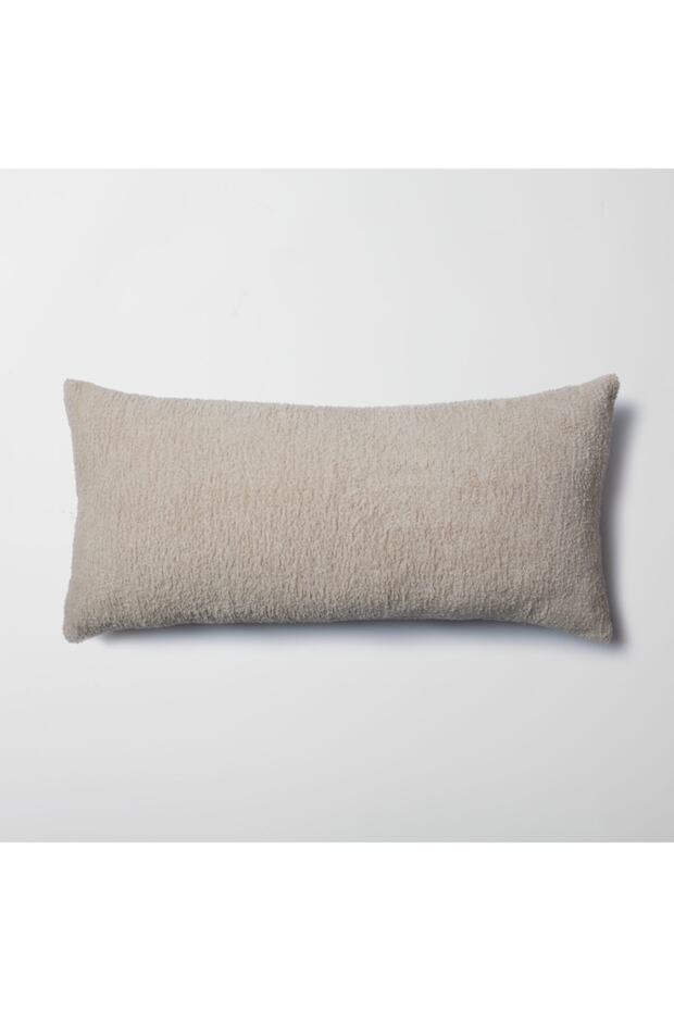 "Cozy" - Sheepskin Textured Feather Throw Pillow 35x70 (INCLUDED INSIDE PILLOW)