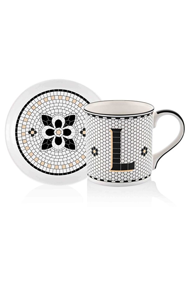 L Bistro Kupa Ve Tabak Seti  10 cm - 1
